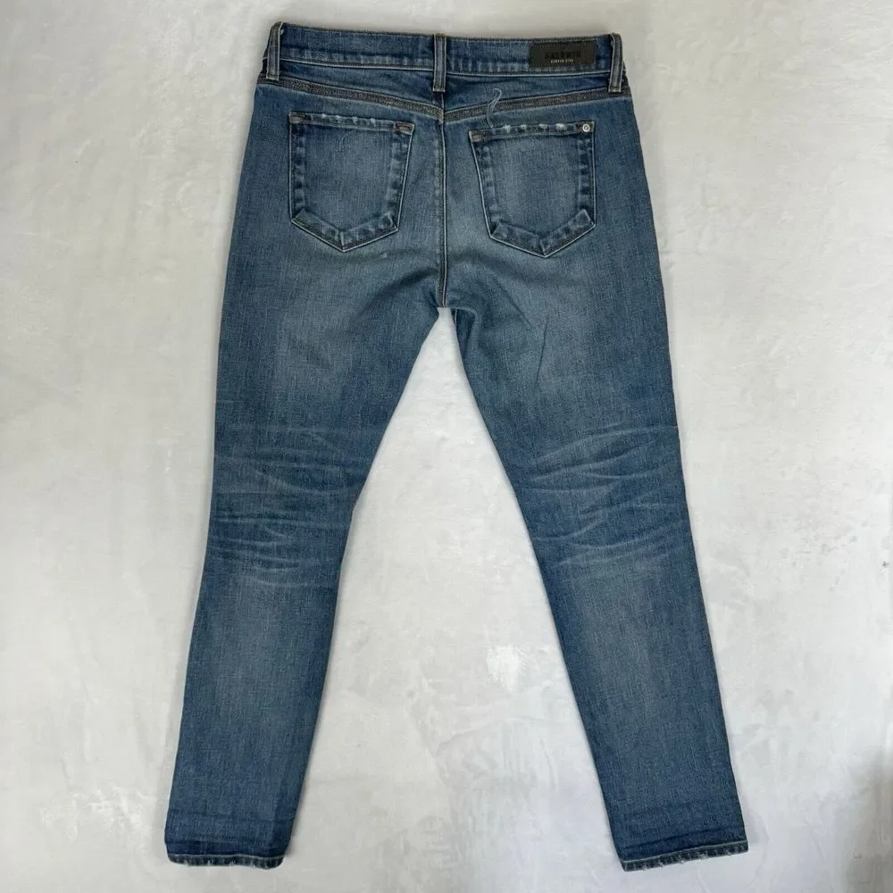 Baldwin Kansas‎ City Kennedy Low Rise Boyfriend Jeans Size 27 Distressed Cuffed